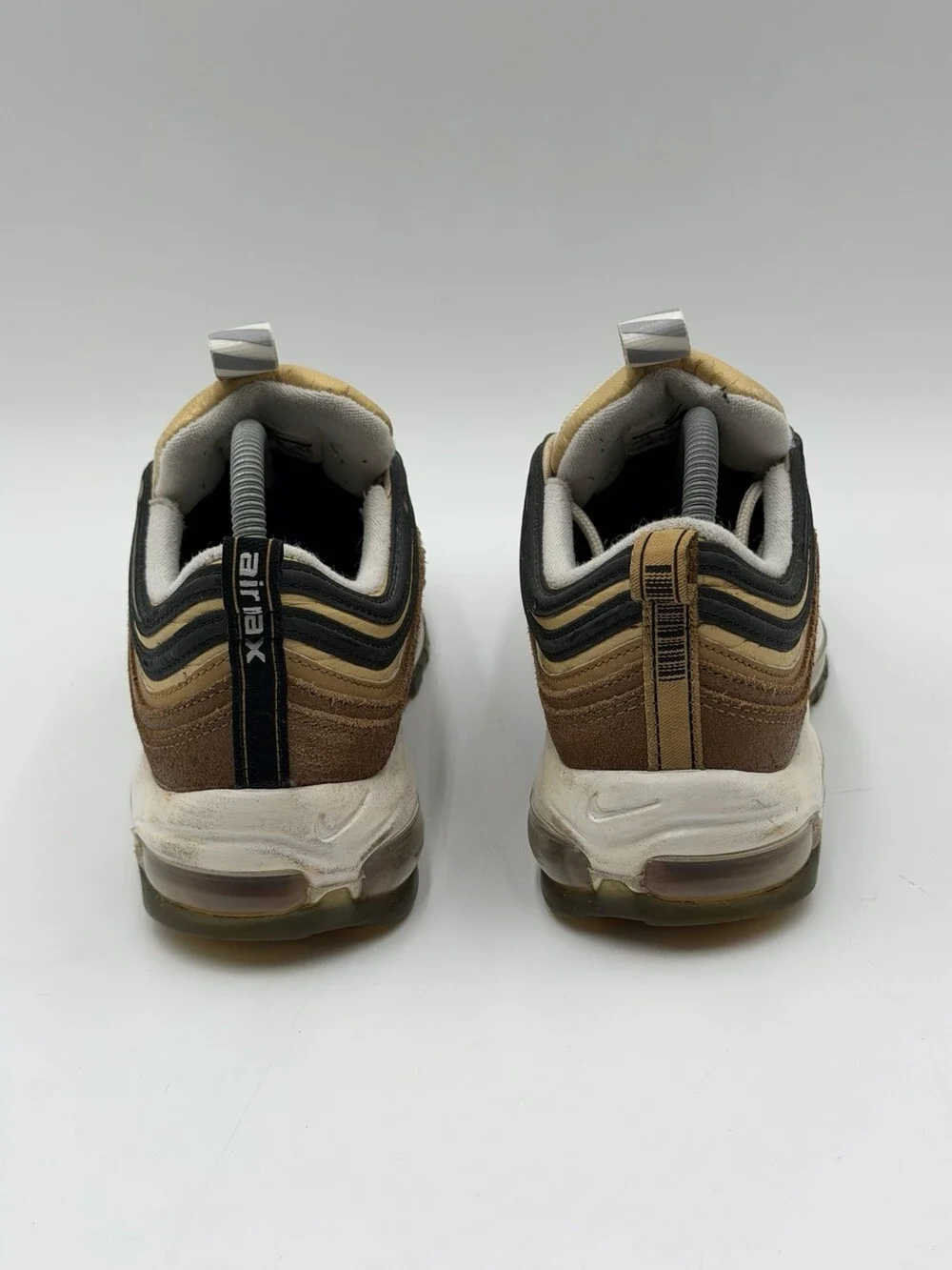 Nike Air Max 97 Men’s Size 8.5 Brown Sneakers 2018 Style 921826-201 Fast Ship